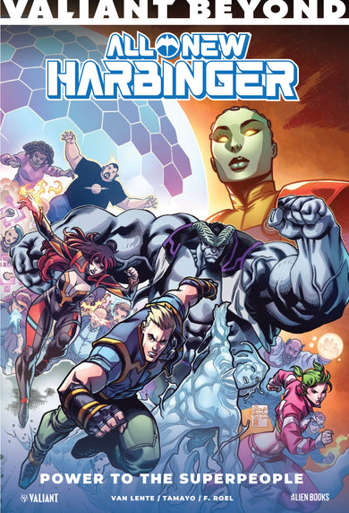 Valiant Beyond: All-New Harbinger: Power to the Superpeople cover (ISBN 9781962201728)