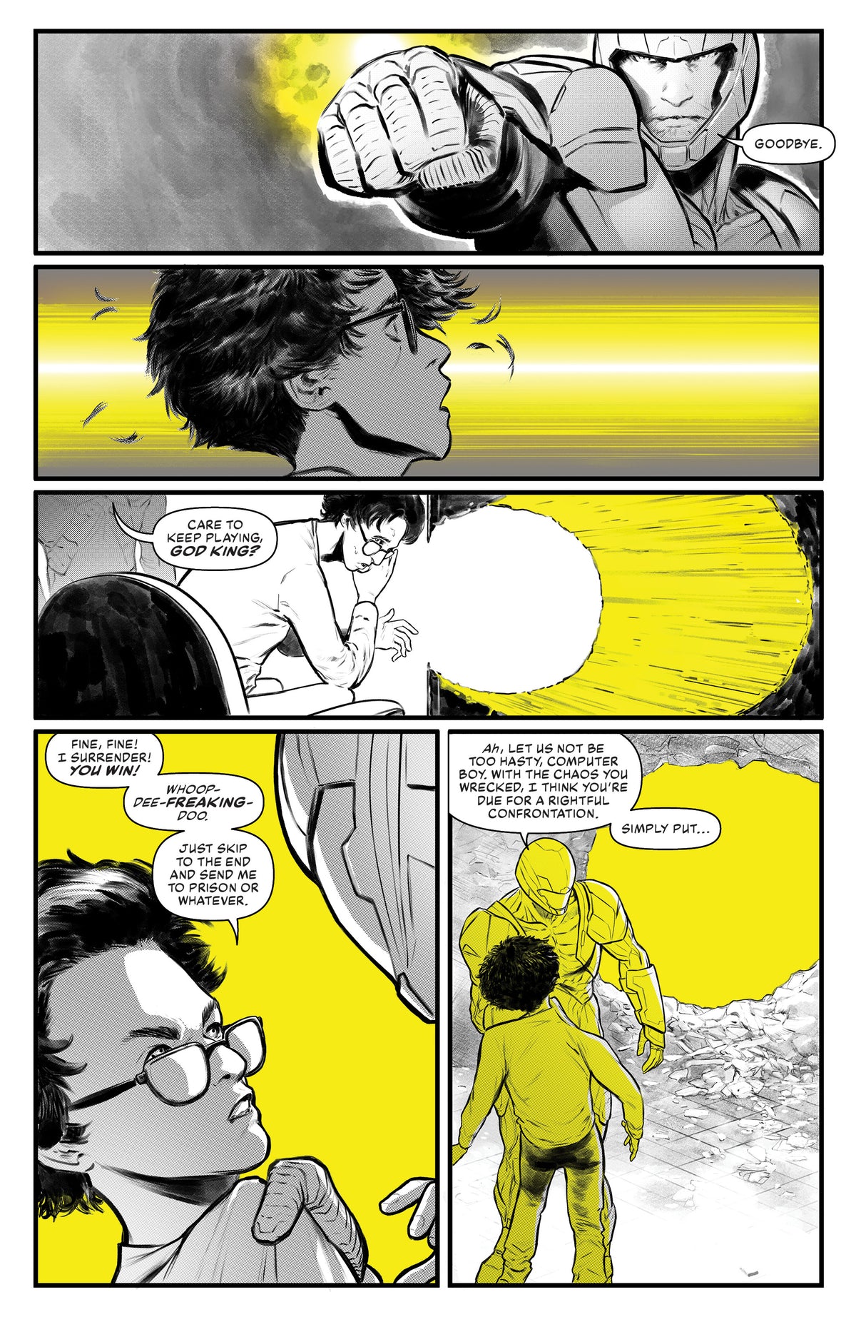 X-O Manowar: Black, White & Gold interior 3 (ISBN 9781962201759)