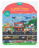 Sí Sabo Town: A Bilingual Reusable Sticker Play Set-Children’s interactive and activity books and kits-買書書 BuyBookBook