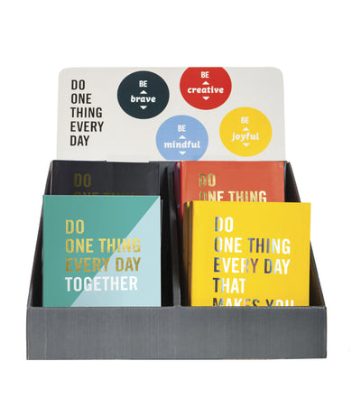 DO ONE THING TOGETHER/HAPPY/ SCARES/ INSPIRES MXD 16-COPY DISPLAY cover (ISBN 9781984822086)