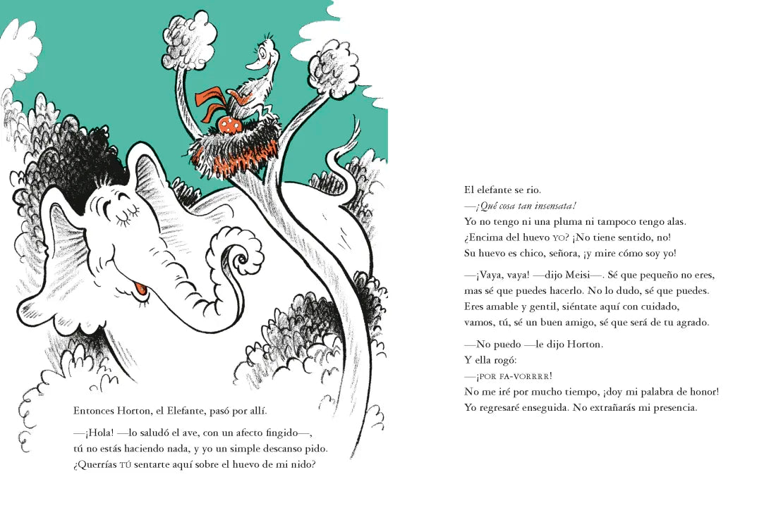 Horton cuida un nido (Horton Hatches the Egg Spanish Edition) US - Hardback (9781984831439)