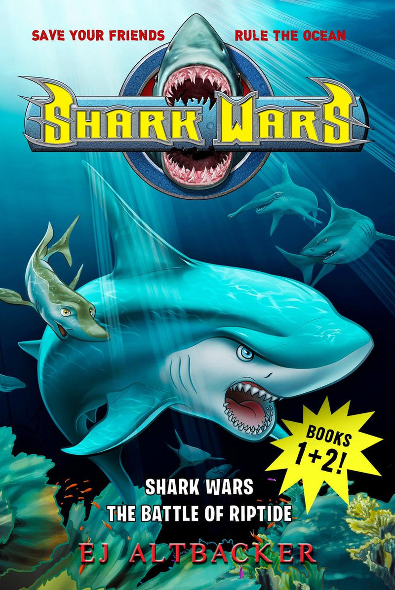 Shark Wars 1 & 2-Children’s / Teenage fiction: Nature and animal stories-買書書 BuyBookBook