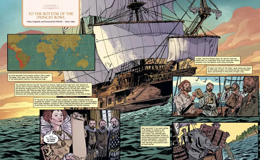 The Comic Book History of the Cocktail US - Hardback