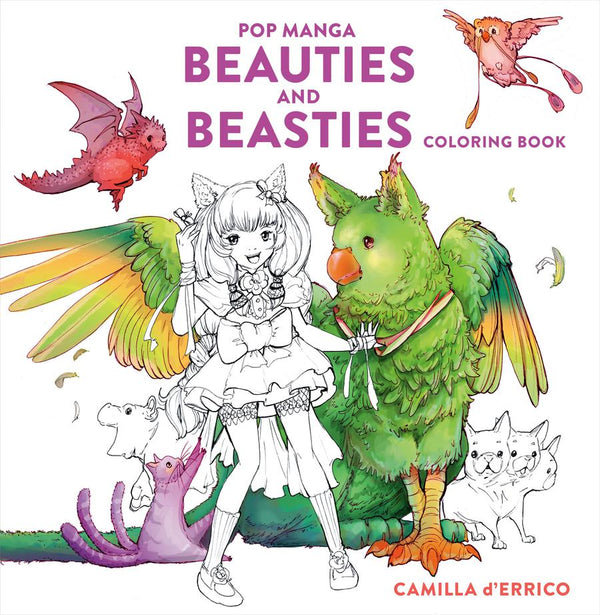 Pop Manga Beauties and Beasties Coloring Book-Lifestyle and Leisure-買書書 BuyBookBook