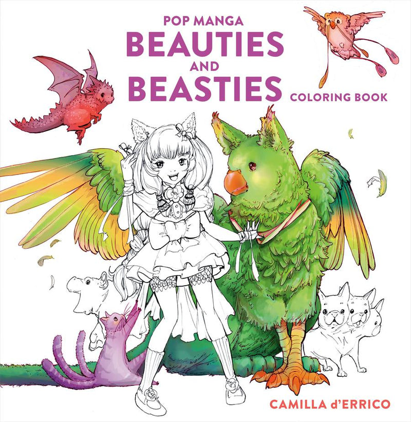 Pop Manga Beauties and Beasties Coloring Book-Lifestyle and Leisure-買書書 BuyBookBook