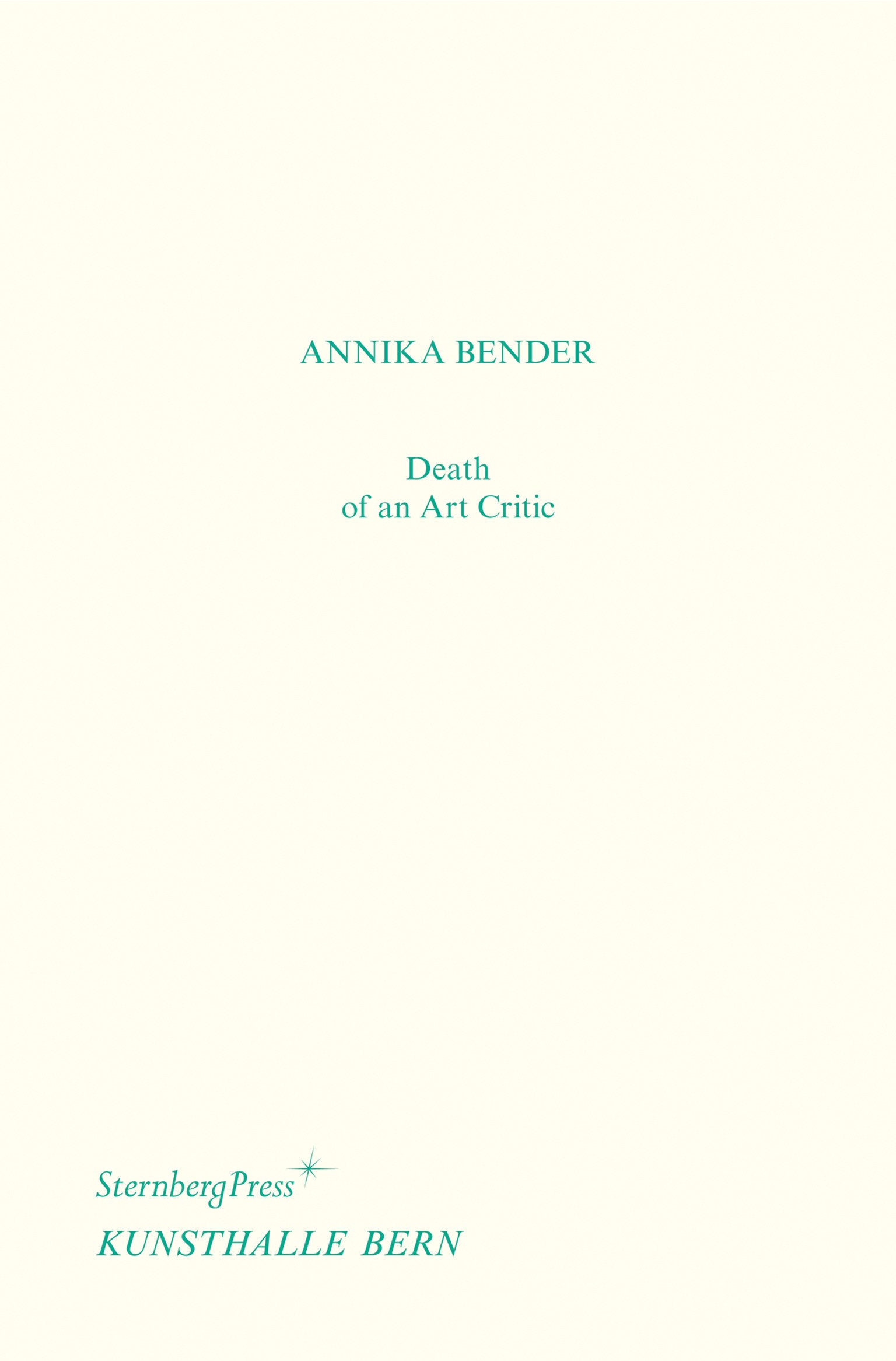 Death of an Art Critic / Tod einer Kritikerin-Art: general-買書書 BuyBookBook