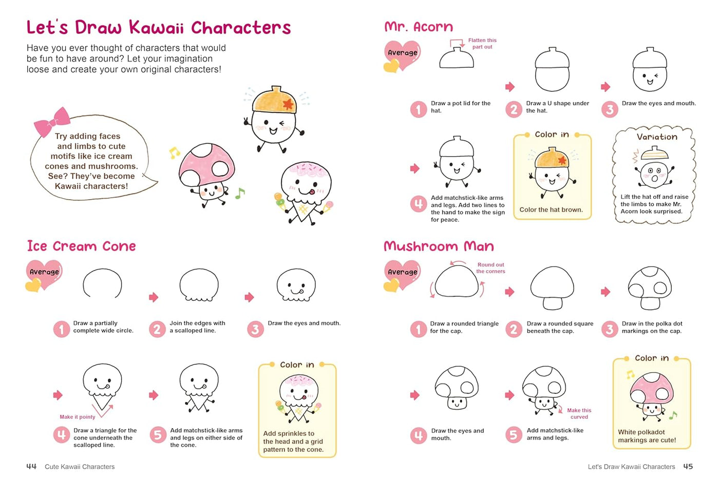 Kawaii Doodles: Supercute Drawings in Four Easy Steps (Yuu)-Children’s / Teenage general interest: Hobbies/ quizzes/ toys and games-買書書 BuyBookBook