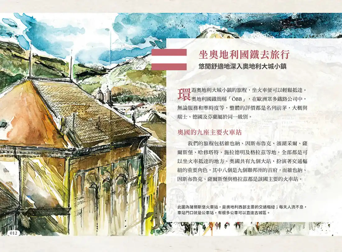 奧地利最美繪旅行【暢銷新修版】：從典雅風華到天堂絕景，給自己最美好的人文自然之旅 平裝書 Paperback