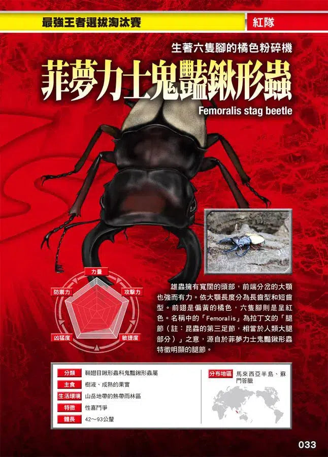 最強戰鬥 #02 鍬形蟲大王X獨角仙大王 超級大戰圖鑑 (小野展嗣)-非故事: 動物植物 Animal & Plant-買書書 BuyBookBook