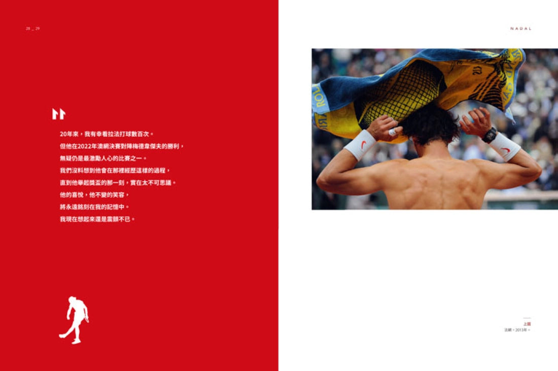 納達爾：20年傳奇生涯攝影寫真全紀錄【雙封面設計典藏紀念版】 精裝書 Hardback