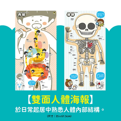 怦怦！怦怦！聽聽身體的祕密：打開耳朵，探索人體的構造和運作機制（附聽診器玩具＋雙面人體海報） 精裝書 Hardback