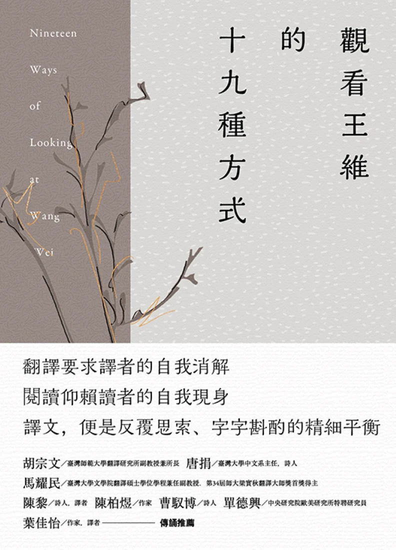 觀看王維的十九種方式 精裝書 Hardback