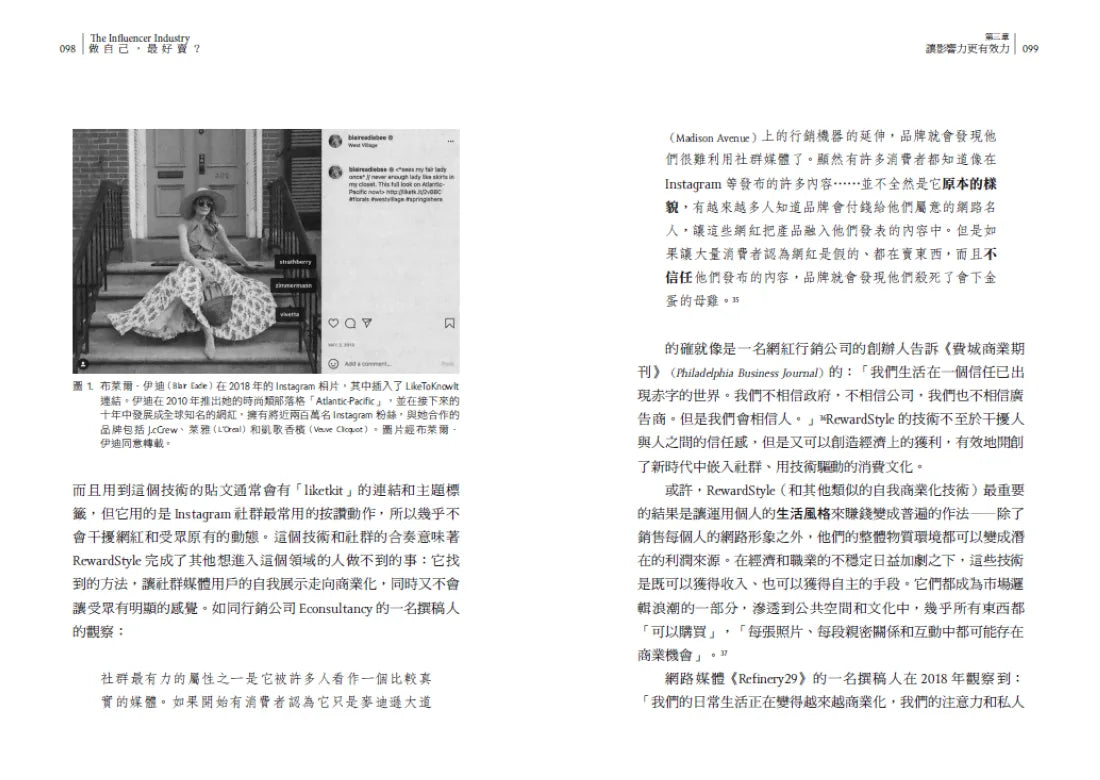 做自己，最好賣？ 網紅產業如何販售真實性 平裝書 Paperback