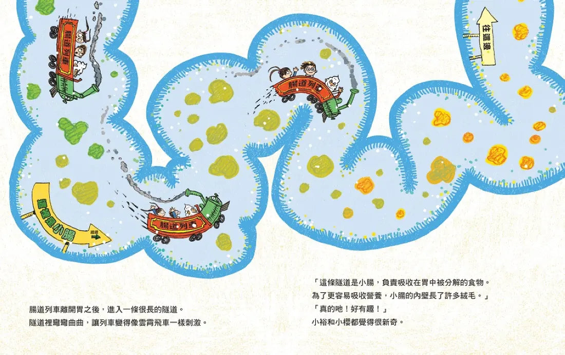 腸道列車噗噗噗（從口腔到肛門的消化道知識繪本） 精裝書 Hardback