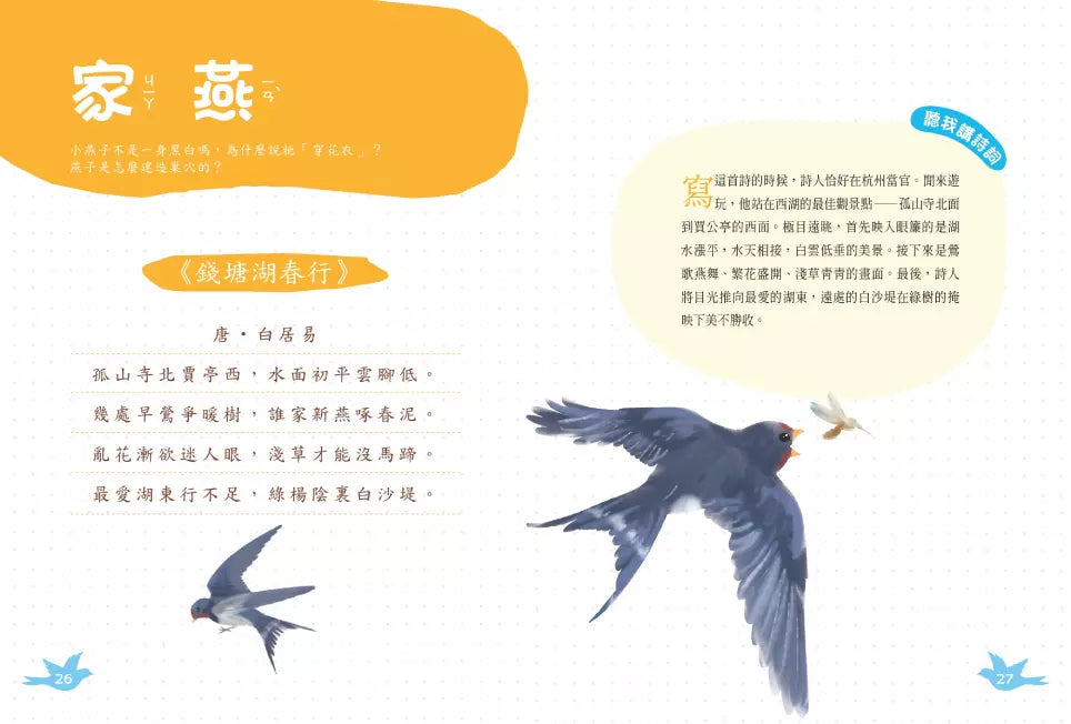 古詩詞裡的自然常識【套書】： 蔬菜．水果．昆蟲．鳥類，完全解答（全套4冊‧特別附贈給台灣孩子的四季自然觀察筆記）-非故事: 動物植物 Animal & Plant-買書書 BuyBookBook