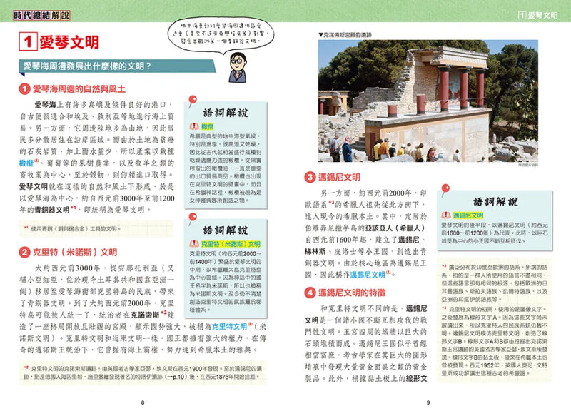 增訂版全彩漫畫世界歷史．第2卷：希臘、羅馬與地中海世界 精裝書 Hardback