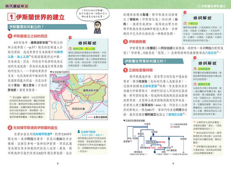 增訂版全彩漫畫世界歷史．第4卷：伊斯蘭世界與歐洲世界的建立 精裝書 Hardback