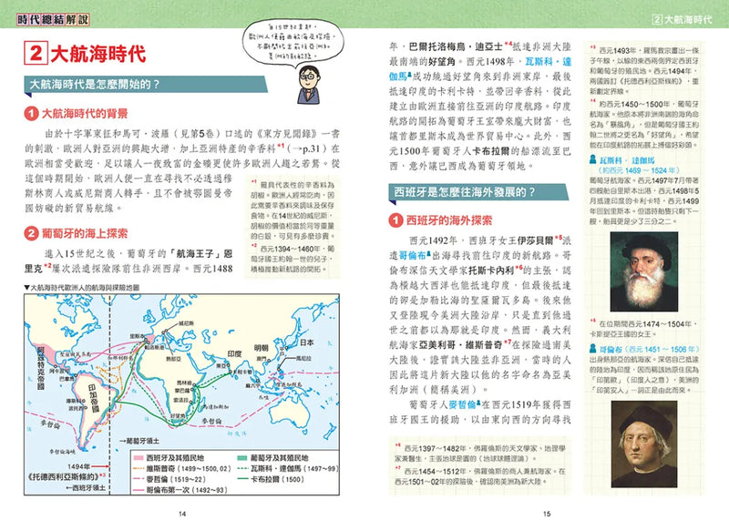 增訂版全彩漫畫世界歷史．第6卷：文藝復興與大航海時代 精裝書 Hardback