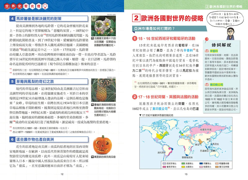 增訂版全彩漫畫世界歷史．第8卷：美國獨立與南北戰爭 精裝書 Hardback