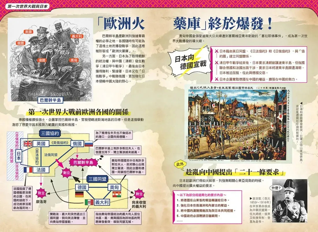增訂版全彩漫畫世界歷史．第10卷：第一次世界大戰與俄國大革命 精裝書 Hardback