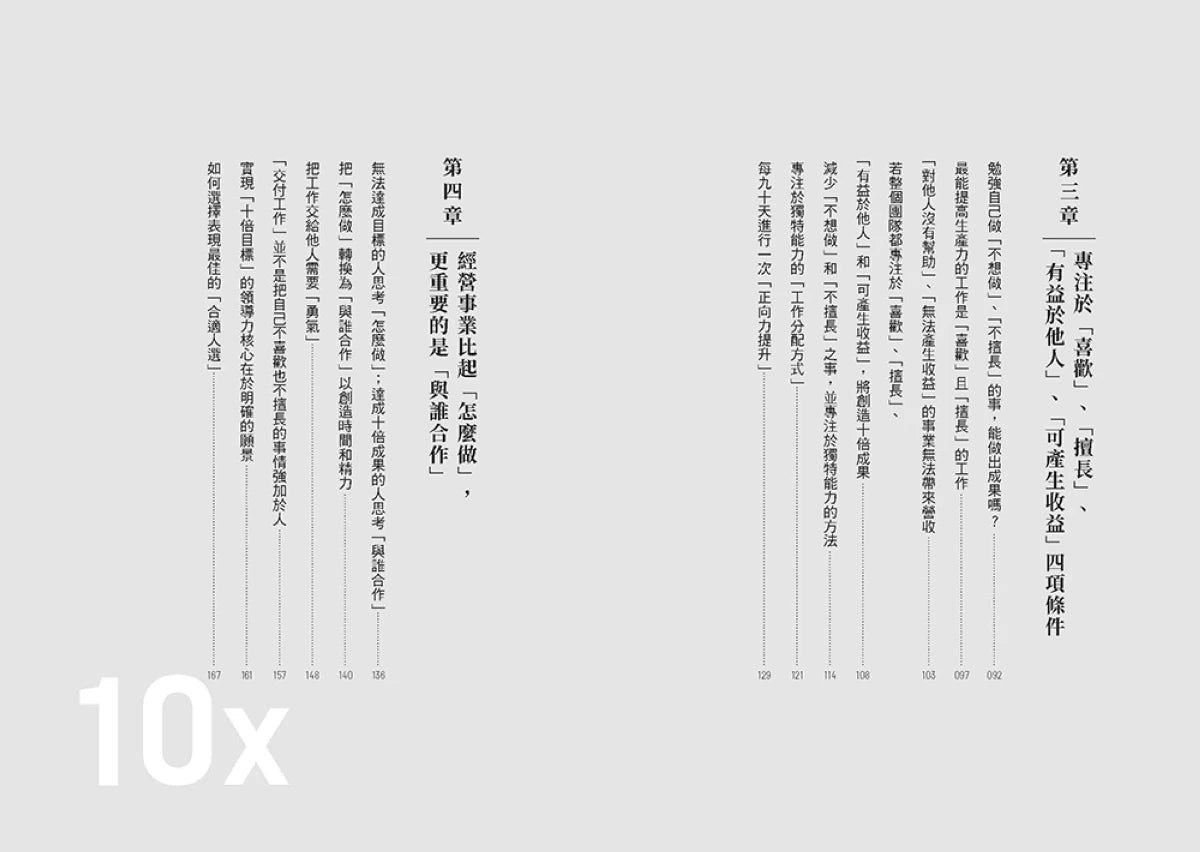 一樣工時，打造10X成果！：不是「加倍努力」，而是「重寫思維」！一套可長期複製的高效能系統，4個步驟達成10倍成果 平裝書 Paperback