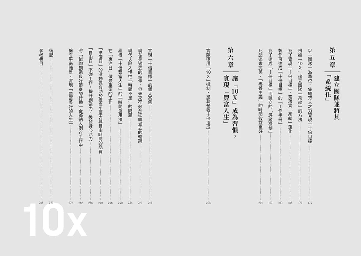 一樣工時，打造10X成果！：不是「加倍努力」，而是「重寫思維」！一套可長期複製的高效能系統，4個步驟達成10倍成果 平裝書 Paperback