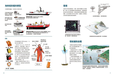上船囉！跟著航海爸爸出海去【小剖面大驚奇．大船祕密機關手繪圖解】（STEAM科學素養)：從捕蟹船到海巡艦、從消防船、渡輪到研究船，海上英雄工作大公開