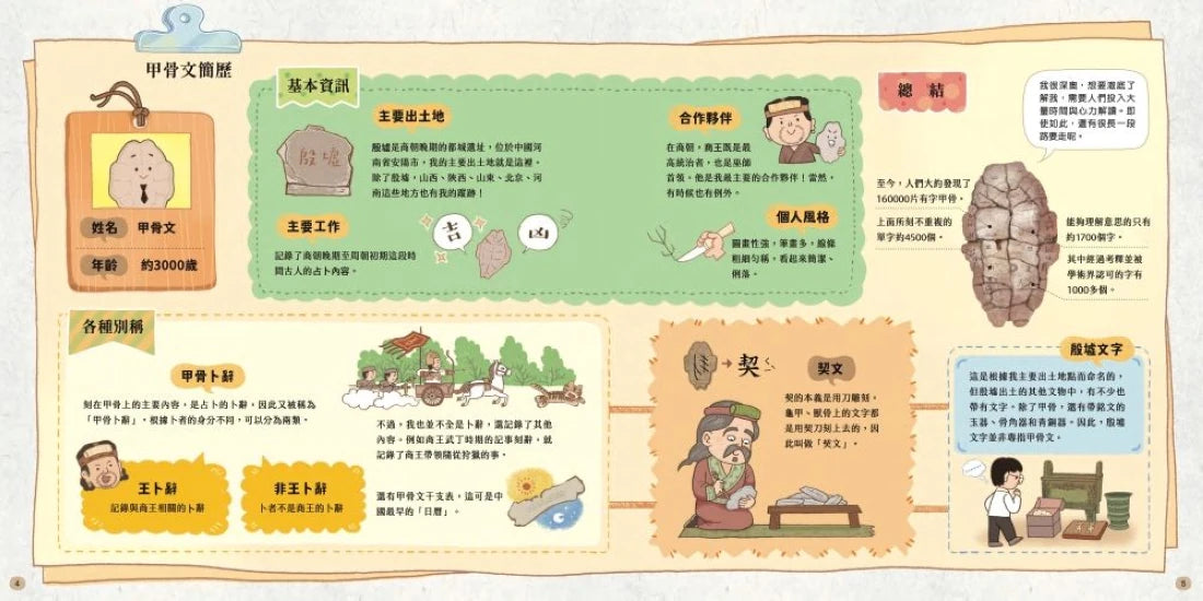 藏在甲骨文裡的漢字故事與商文明（附贈「找找甲骨文」海報） 精裝書 Hardback