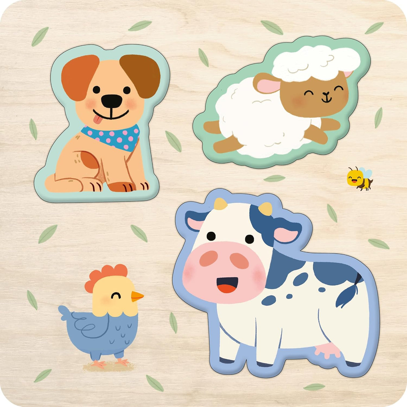 Down On The Farm (First Book And Wooden Puzzle)