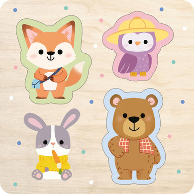 Forest Friends (First Book and Wooden Puzzle)
