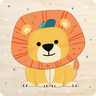 Brave Little Lion (First Book and Wooden Puzzle)