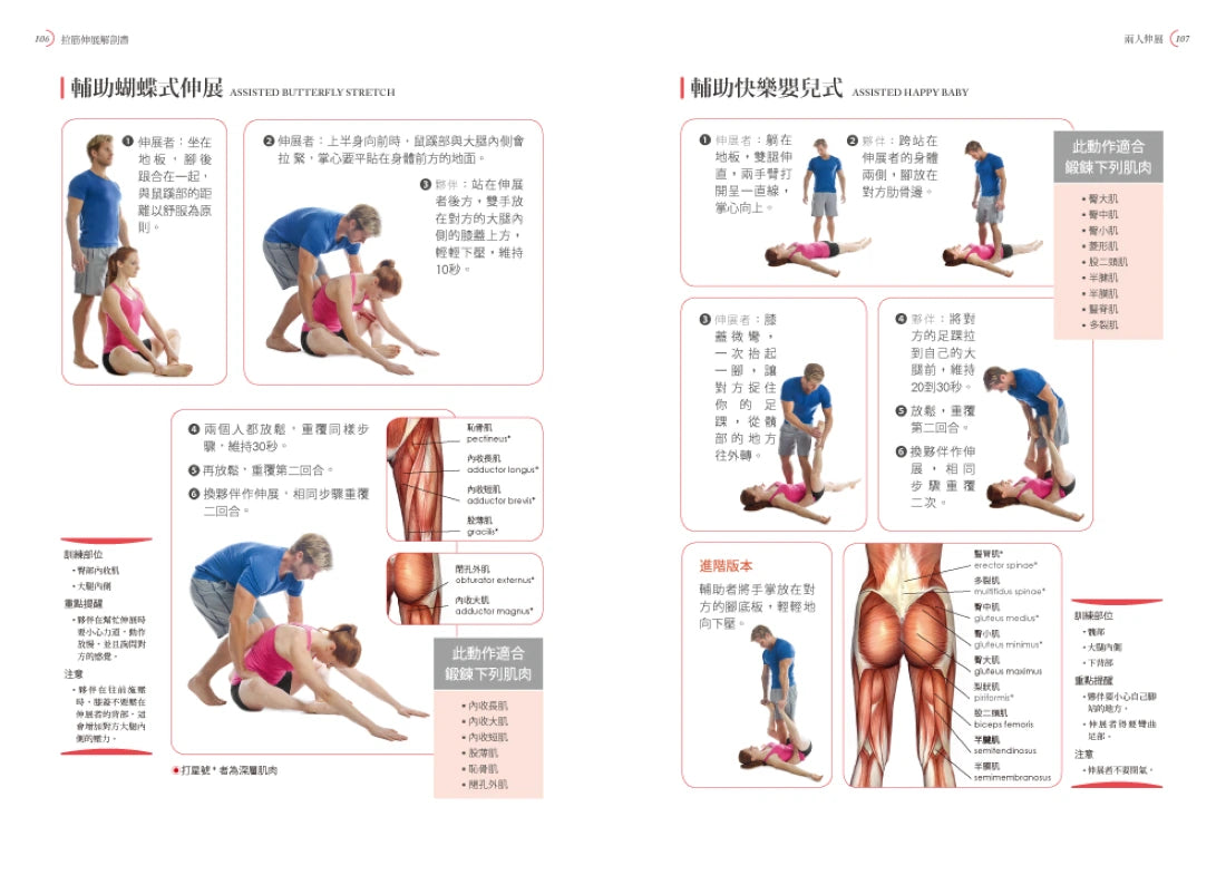 拉筋伸展解剖書：每天10分鐘，世界一流教練帶你擺脫痠痛，擁有最佳體態 平裝書 Paperback