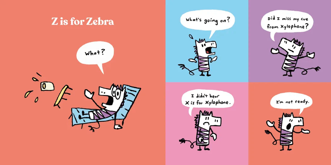 Zebra and Yak: The Backwards Alphabet Book US - Hardback