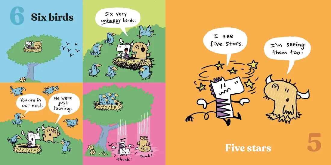 Zebra and Yak: The Backwards Counting Book US - Hardback