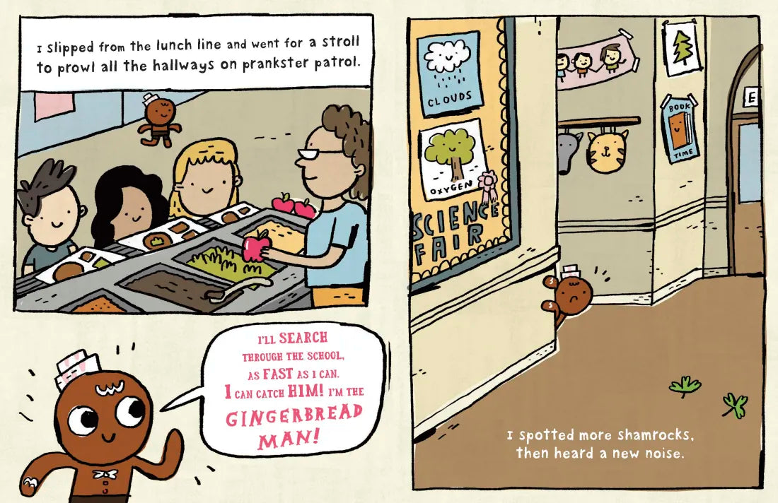 The Gingerbread Man and the Leprechaun Loose at School US - Hardback
