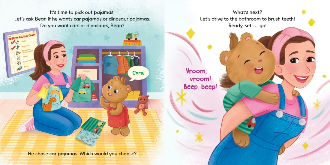Ms. Rachel and Bean and the Bedtime Routine: Encouraging a Calm and Comforting Good Night US - Hardback