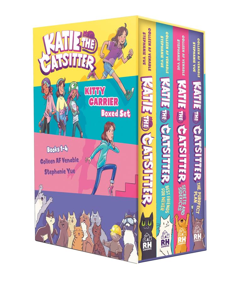 Katie the Catsitter: Kitty Carrier Box Set (Books 1-4)-Graphic novels/ Comic books/ Manga/ Cartoons-買書書 BuyBookBook