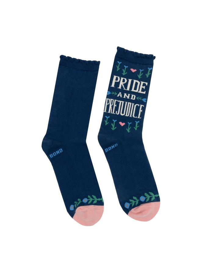 Puffin in Bloom: Pride and Prejudice Socks - Large-Lifestyle and Leisure-買書書 BuyBookBook