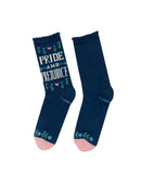 Puffin in Bloom: Pride and Prejudice Socks - Large US - Other apparel
