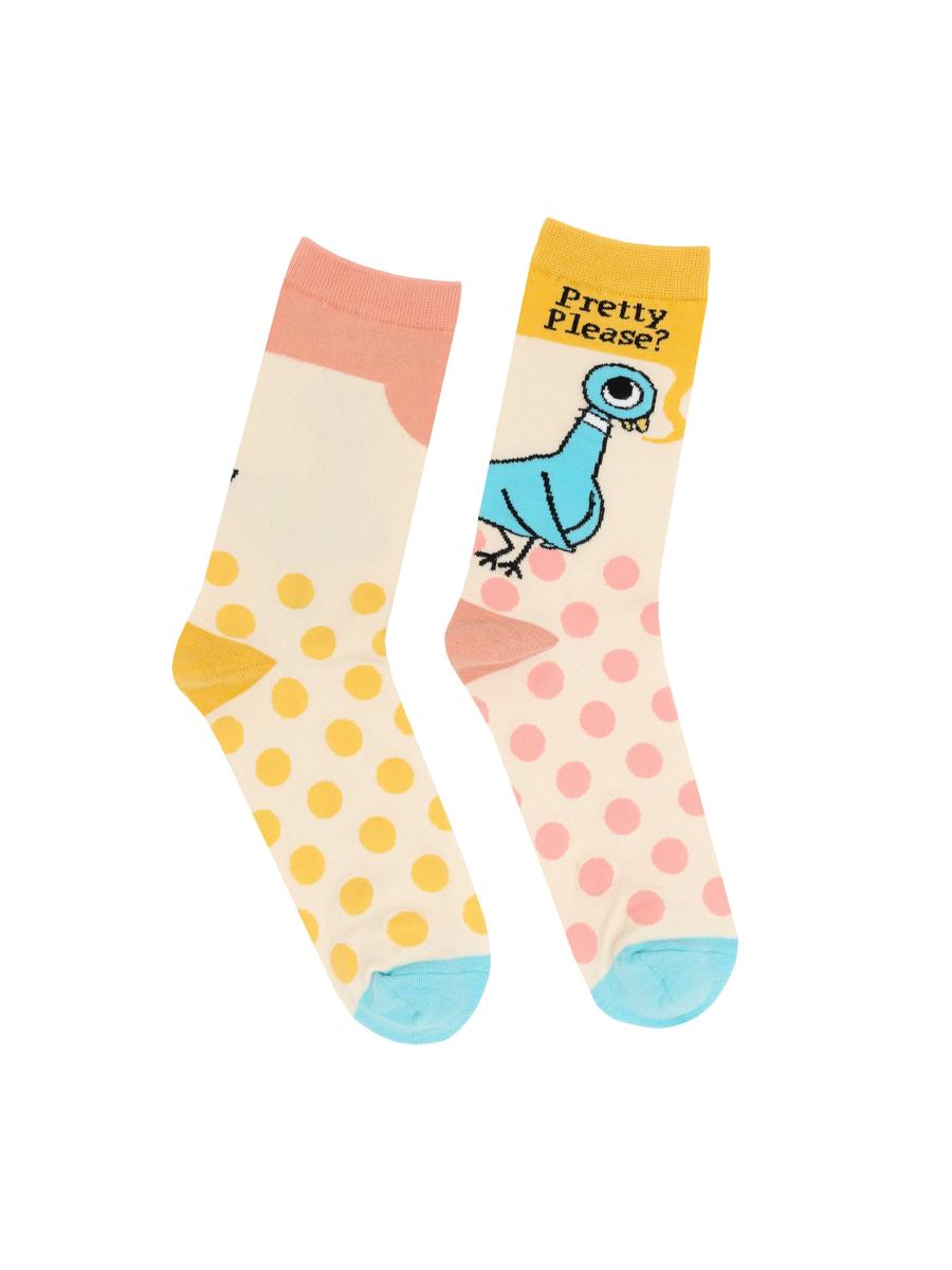 The Pigeon: Pretty Please Socks - Large-Lifestyle and Leisure-買書書 BuyBookBook