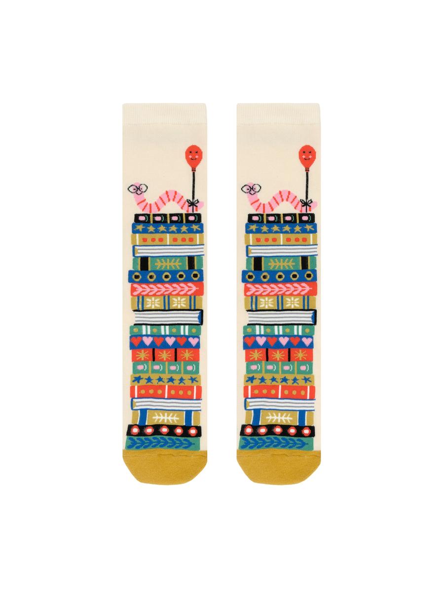 Bookworm Socks - Large-Lifestyle and Leisure-買書書 BuyBookBook