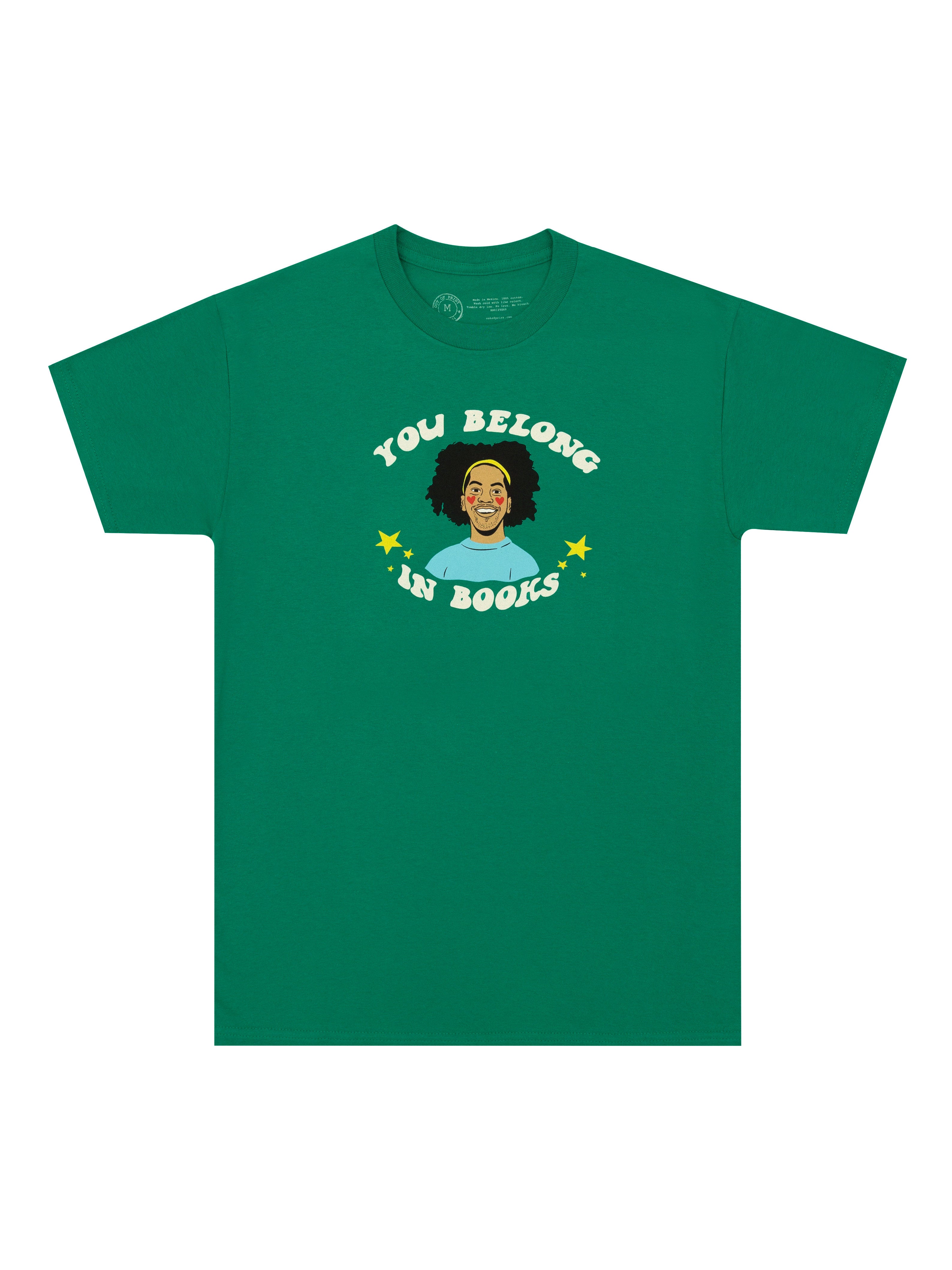 Mychal Threets: You Belong in Books Unisex T-Shirt Medium