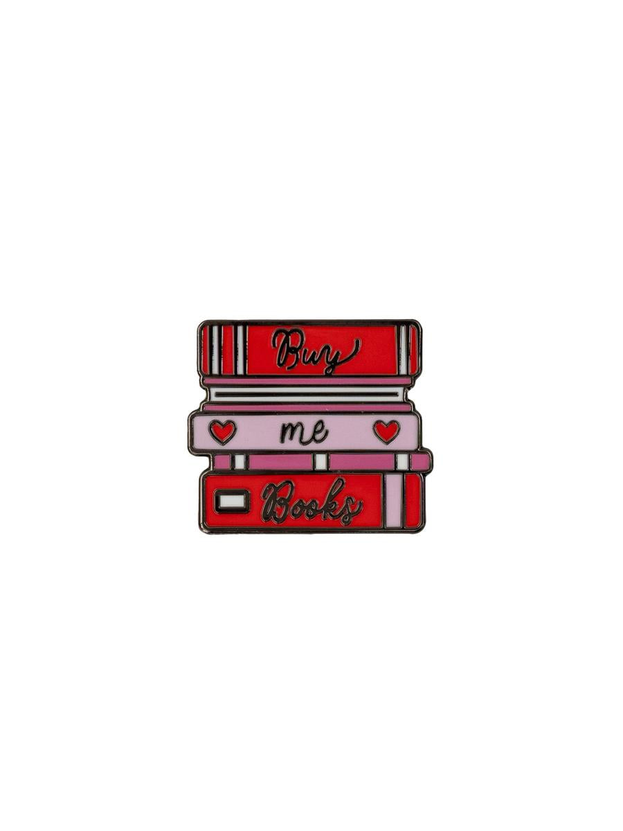 Buy Me A Book Stack Enamel Pin-Lifestyle and Leisure-買書書 BuyBookBook