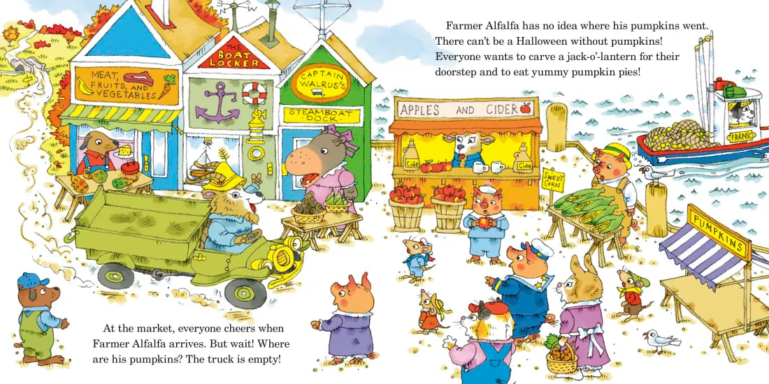 Richard Scarry's Lowly Worm Saves Halloween! US - Hardback