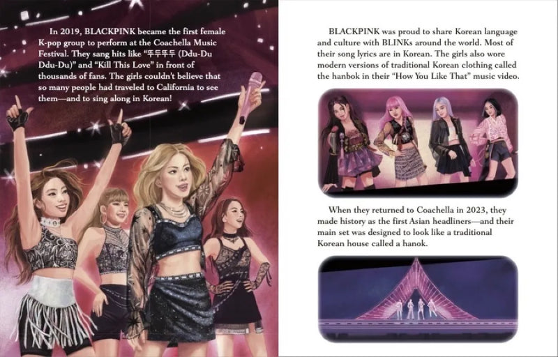 BLACKPINK A Little Golden Book Biography US - Hardback