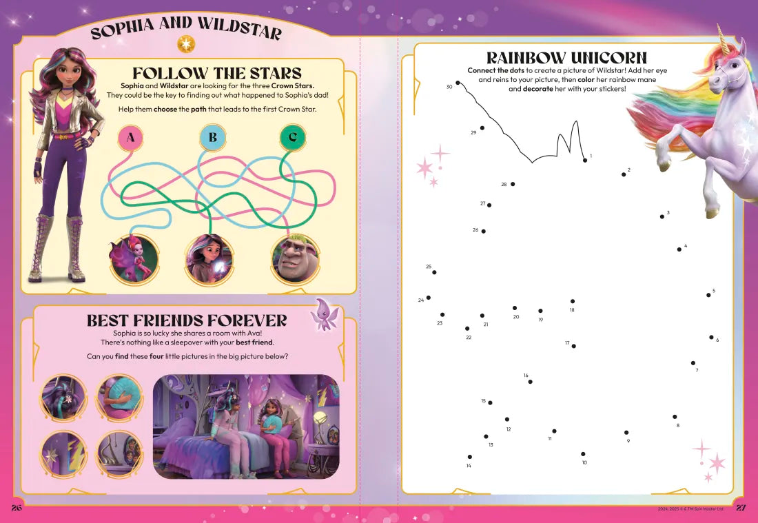 Unicorn Academy Sticker Activity Book US - Paperback / softback