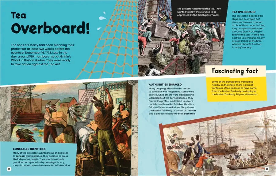 DK Super History Boston Tea Party US - Hardback