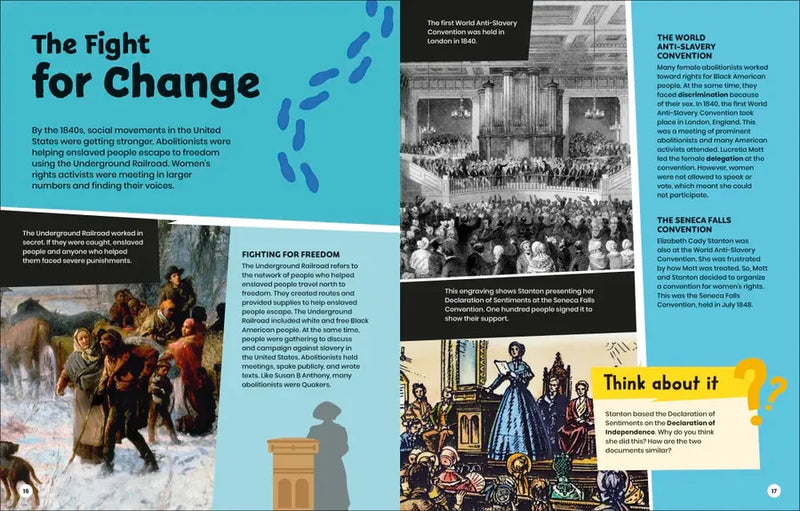 DK Super History Susan B Anthony and Women's Rights US - Hardback
