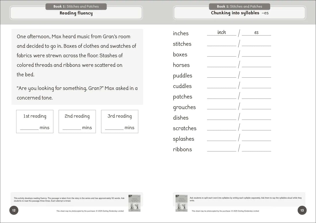 Phonic Books Dandelion Readers Level 5 Prefixes and Suffixes Activities US - Paperback / softback