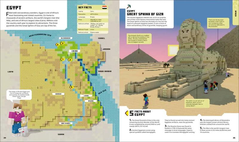 Minecraft Atlas of the World US - Hardback